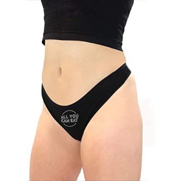 Dirty Girl Undies All You Can Eat Women's High Rise Sexy Thong Dirty Undies!