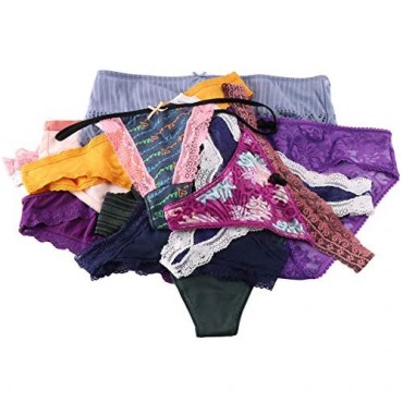 Horiol Women Variety Of Underwear 20 Pack Sexy Assorted Thongs G-String T-Back Briefs Panties