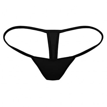 Sunm boutique Women's Low Rise Micro Back G-String Thong Panty Underwear（Pack of 6）