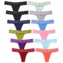 Thongs for Women 12 Pack Lace No Show Thong Underwear Women T Back Cotton Seamless Women's Thongs Panties