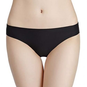 6Pack Seamless Underwear Invisible Bikini No Show Nylon Spandex Women Panties