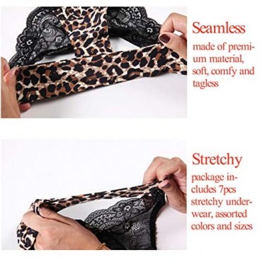 7 Pack Women's Underwear Bikini Panties Briefs Ladies Soft Comfortable Underwear Panties(Order 2 sizes up)