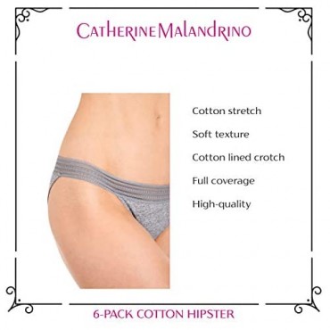 Catherine Malandrino Women's Cotton Stretch String Bikini - 6-Pack