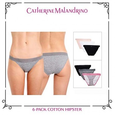 Catherine Malandrino Women's Cotton Stretch String Bikini - 6-Pack