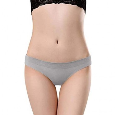Dlala 6 Pack Womens Underwear Cotton Bikini Panties Seamless Underwear Soft Stretch Cheekini Hipster Briefs