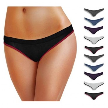 Emprella Women Underwear 10 Pack Womens Cotton Stretch Bikini Panties for Ladies