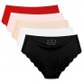 Goldenlight 5 Packs Women Invisible underwears Seamless Briefs Invisible Panty Line Laser Cut Panties Bikini Hipster