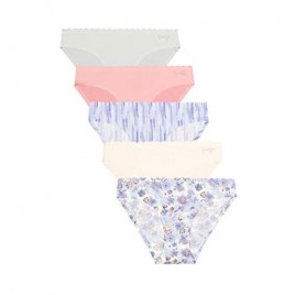 Jessica Simpson Women's Brushed Micro Bikini Underwear Multi-Pack
