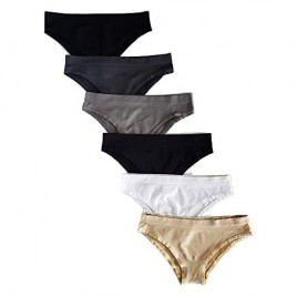 Kalon 6-Pack Women's Cheekini Bikini Soft Stretch Panties