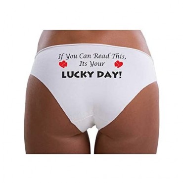 MySexyShorts Naughty Flirty Women's Underwear Seamless Cotton Bikini Panties Briefs Funny Printing Gag Gifts