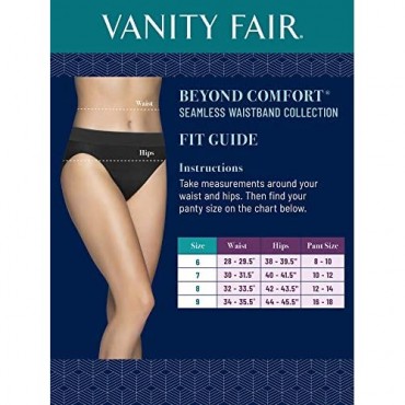 Vanity Fair Women's Beyond Comfort Microfiber Panties with Stretch