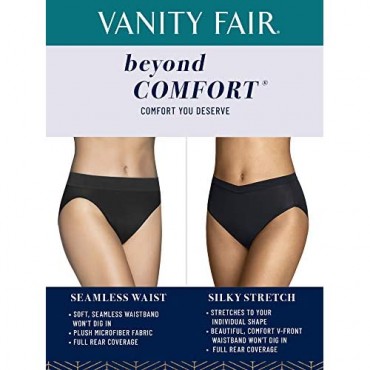 Vanity Fair Women's Beyond Comfort Microfiber Panties with Stretch