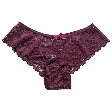 Vresqi Womens Lace Underwear Bikini Panties Lingerie 6 Colors Hipsters