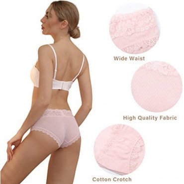 Women Lace Bikini Hipster Panties - Aijolen Stretch Sexy Underwear Pack of 6