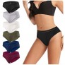 Women's Bikini Underwear Breathable Hipster Panties for Women Low-Rise Lace Briefs 6 Pack