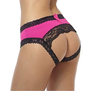 Women's lace bow tie sexy fashionable midnight panties