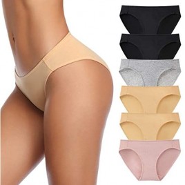 Women's Underwear  High Waist Cotton Breathable Full Coverage Panties Brief Multipack Regular and Plus Size
