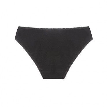 YOYI FASHION Women's Multi Packs Black Cotton Breathable Low-Rise Bikini Panties