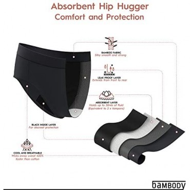 Bambody Absorbent Hip Hugger: Period Protection | Menstrual and Incontinence Underwear