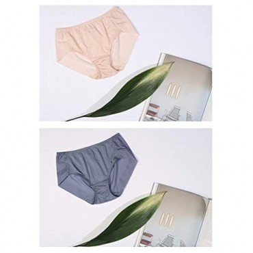 CLIVIA Cool Rayon Silk No Panty Line Invisible Mid Waist Hipster Brief Underwear 2 Pack