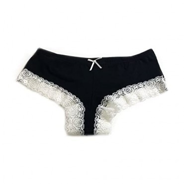 Cotton Panty with Lace Yes Daddy Hipster Cheeky Panty
