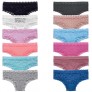 GAREDOB Pack of 8 Women's Lace Cheeky Hipster Panty  Assorted Different Lace Pattern & Colors