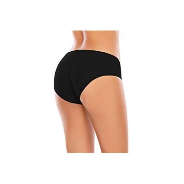 Halcurt Women No Show Panties Soft Stretch Hipster Underwear Seamless Brief Pack