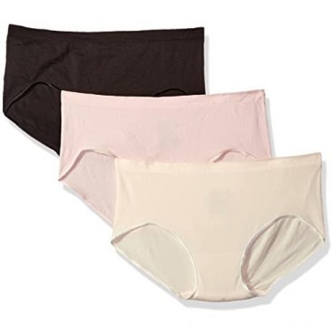 Hanes Women's 3-Pack Get Cozy Seamless Hipster Panty