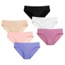 Nightaste Women Seamless No Show Hipster Panties Pack of 6pcs Ice Silk Low Rise Invisible Cheeky Underwear for Ladies