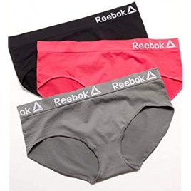 Reebok Women's Plus Sized Underwear - Seamless Hipster Briefs (3 Pack)