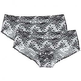 TUOYR Women's Sexy Lace Underwear Seamless Hipster Panties Pack of 2