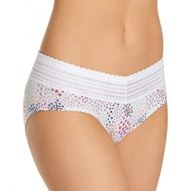 Warner's Women's No Pinching. No Problems. Hipster with Lace 5609J XL White Multi Garden