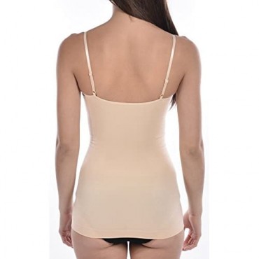 Body Beautiful Women's Seamless Shaping Camisole with Lace Trim for an Extra Feminine Feel in New Shiny Yarn.