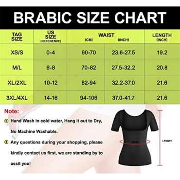BRABIC Shapewear for Women Tummy Control Basic Compression Tank Tops Waist Cincher Slimming Body Shaper