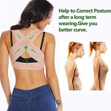 Chest Brace Up for Women Posture Corrector Shapewear Tops Compression Bra Support Vest Shaper
