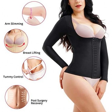 CYDREAM Women Waist Trainer Shapewear Tummy Control Corset Arm Slimmer Body Shaper Post Surgery Compression Top