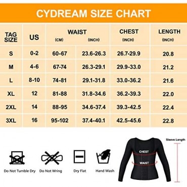 CYDREAM Women Waist Trainer Shapewear Tummy Control Corset Arm Slimmer Body Shaper Post Surgery Compression Top