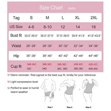 Joyshaper Lace Shapewear Camisole for Women with Built in Bra Tummy Control Tank Tops Adjustable Spaghetti Strap Cami