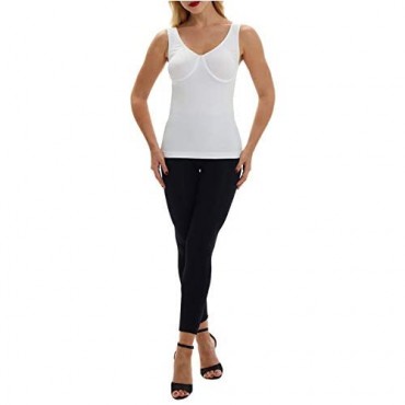 KHAYA Women's Seamless Camisole Shapewear Tank Tops Tummy Control Cami Body Shaper Vest