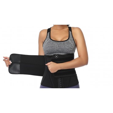 MISS MOLY Neoprene Sauna Waist Trainer Corset Sweat Belt for Women Compression Trimmer Waist Cincher for Workout Fitness