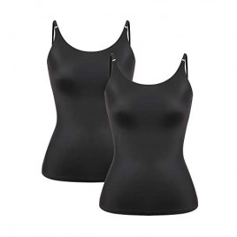 MISS MOLY Seamless Shapewear Camisole for Women Smooth Tank Top Cami Shaper with Spaghetti Straps