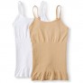 Real Comfort Comfort Seamless Shaping Camisole 2pk (Nude & White  S)