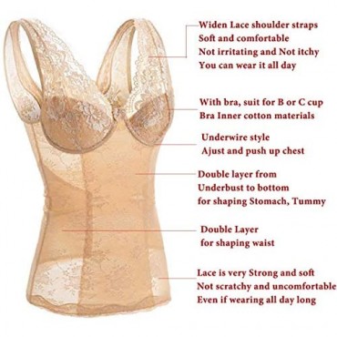 Tummy Control Shapewear Plus Size For Women Underwear Bra Tank Top Body Shaper