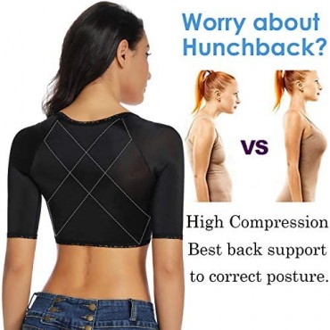 Upper Arm Shaper for Women Compression Sleeves Shapewear Tops Humpback Posture Corrector Vest