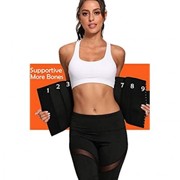 DOISPON Women's Waist Trainer Neoprene Corset Sweat Band Sauna Wrap Body Shaper for Gym Workout Tummy Control S~4XL