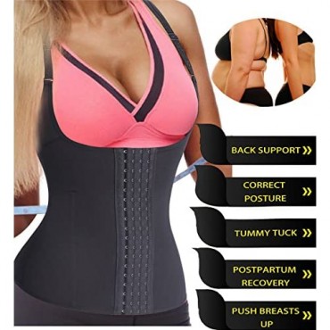 Eleady Waist Trainer Cincher Underbust Corset for Weight Loss Sport Workout Body Shaper with Adjustable Straps