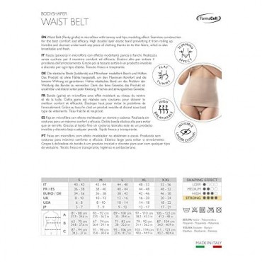 Farmacell Shape 605 Belly Control Belt Shaping Waist Cincher 100% Made in Italy