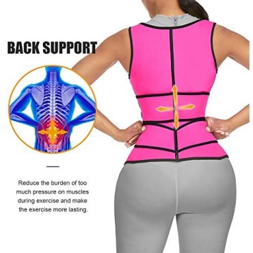 FeelinGirl Women Neoprene Waist Trainer Vest Workout Corset Sweat Suit Sauna Body Shaper