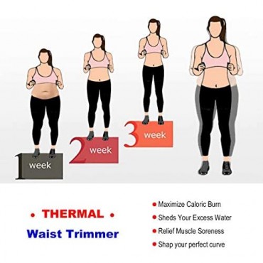 HOPLYNN Neoprene Sweat Waist Trainer Corset Trimmer Belt for Women Weight Loss Waist Cincher Shaper Slimmer