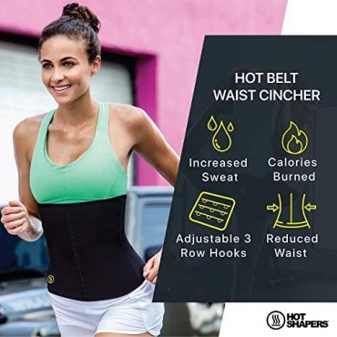 HOT SHAPERS Hot Belt Waist Cincher – Women’s Stomach Compression Wrap - Women's Slimming Weight Loss Body Trimmer